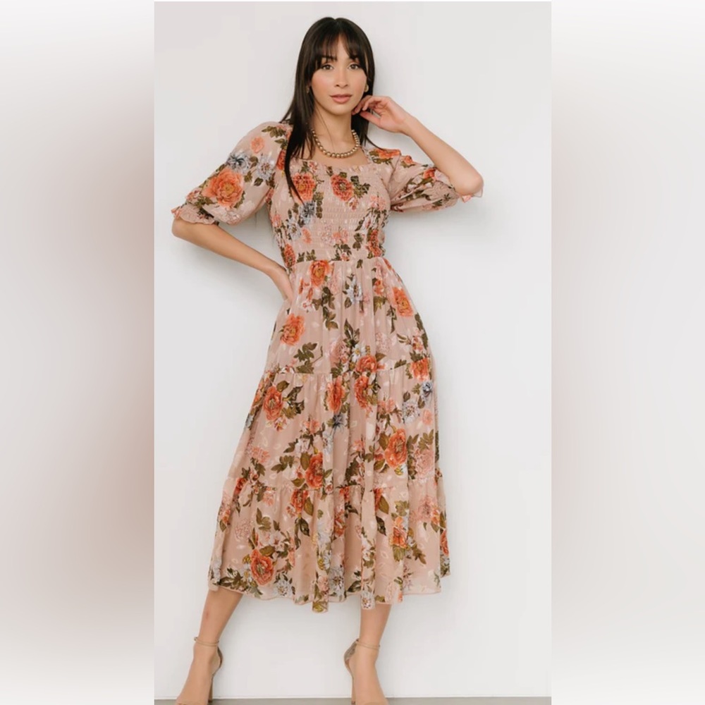 EUC-Baltic Born Midi Floral Dress